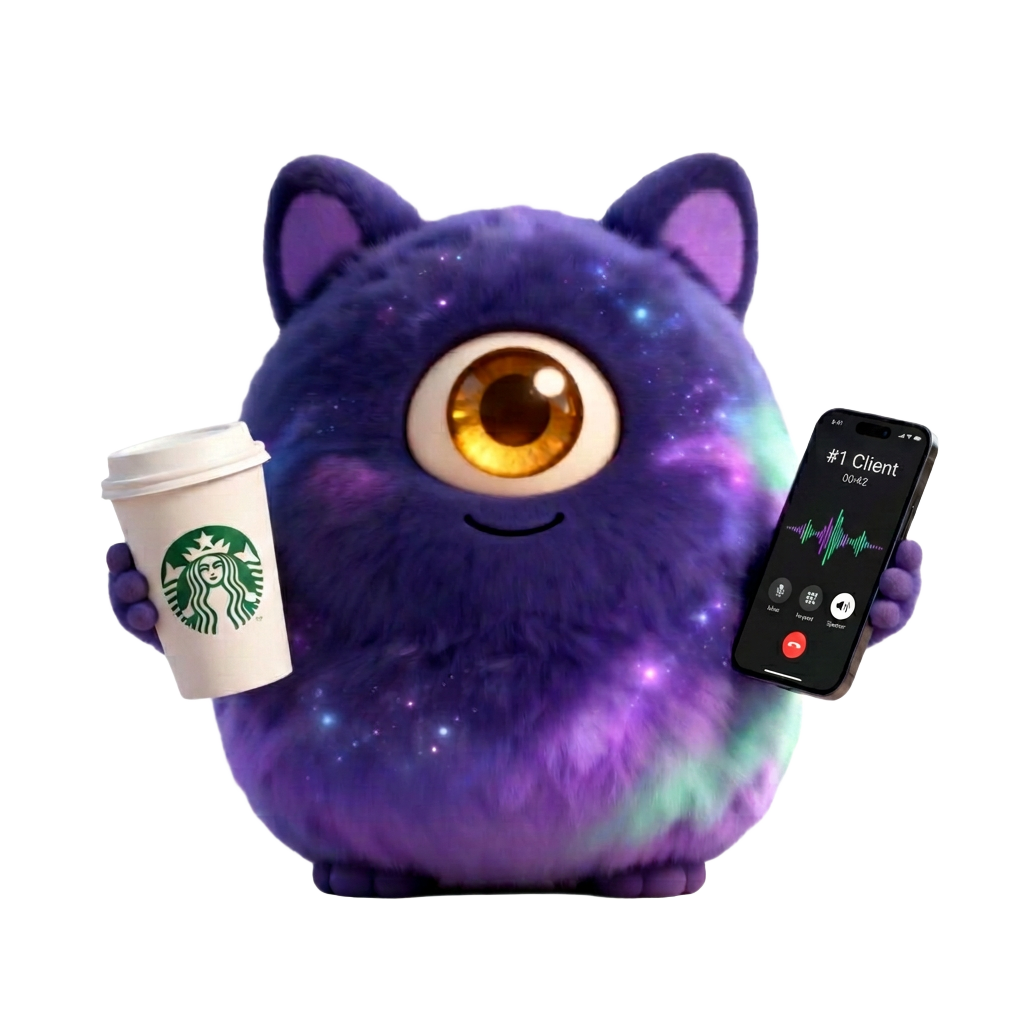 Argus, the AI guardian, holding an iPhone