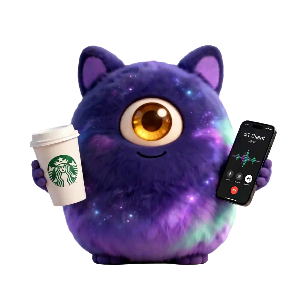Argus, the AI guardian, holding an iPhone